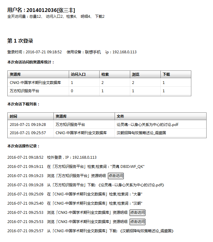 电子资源统计分析系统